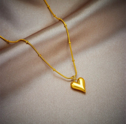 Heart Beads Chain Necklace